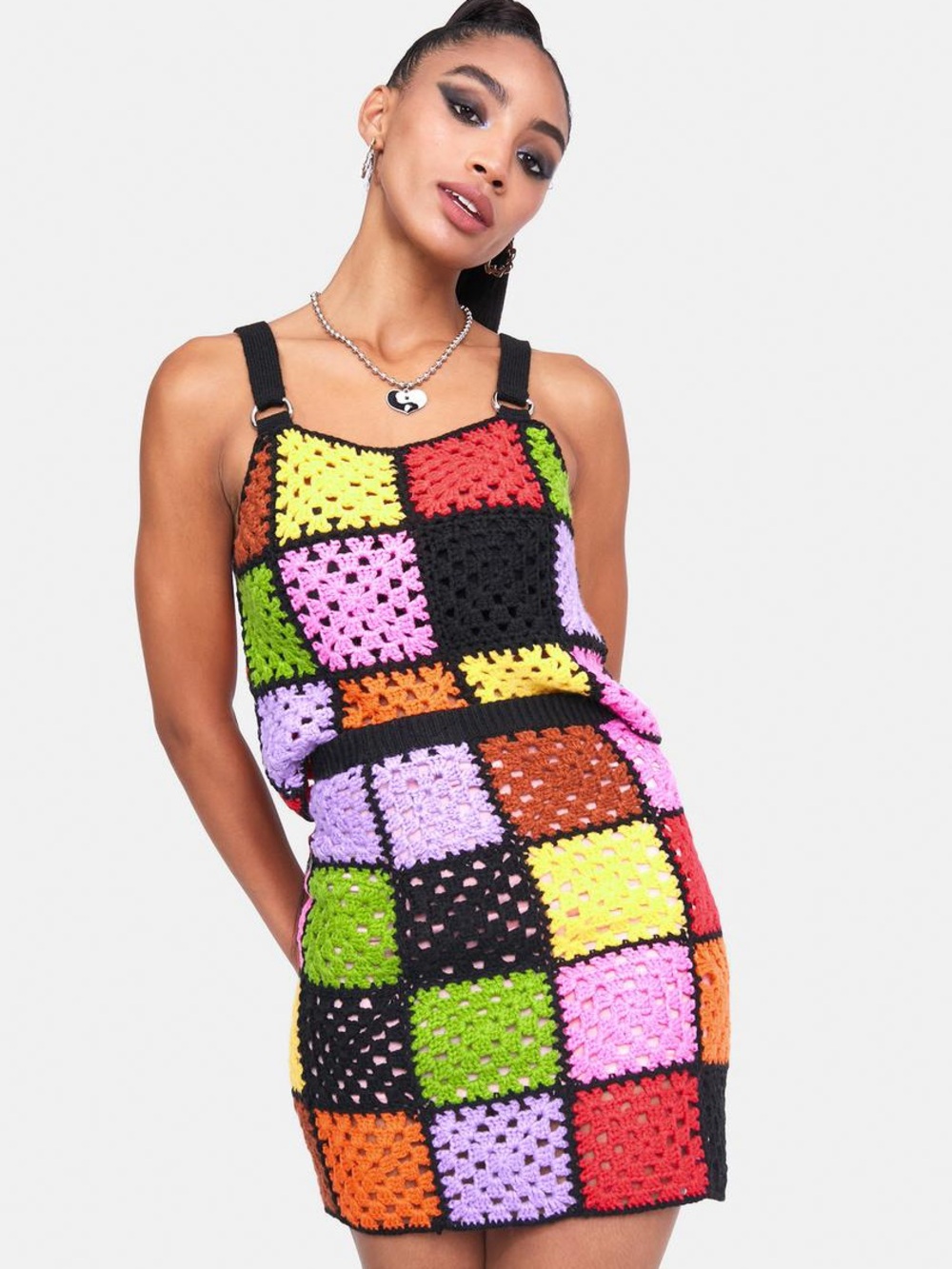 The Ragged Priest Patchwork Colorblock Crochet Set